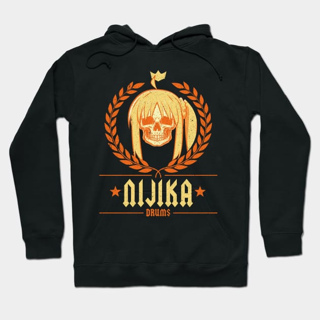 BOCCHI THE ROCK!: NIJIKA DRUMS (GRUNGE STYLE) Hoodie by FunGangStore